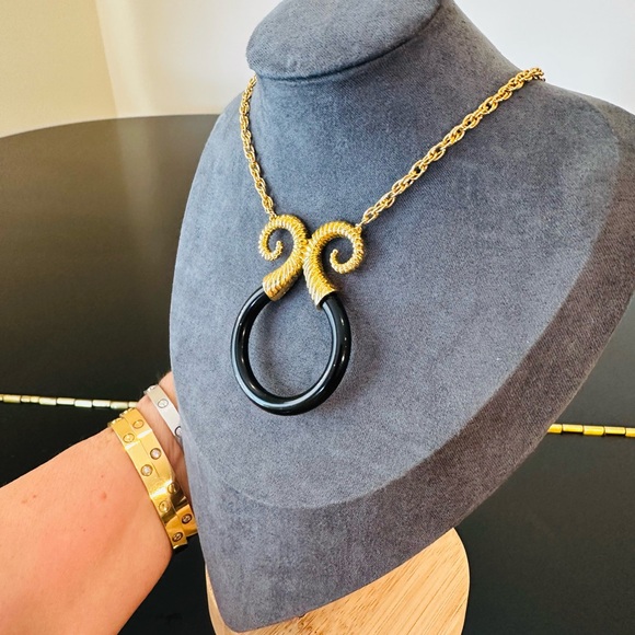 Trifari Authentic Luxury Vintage Retro RARE Runway Couture Statement Necklace - Picture 4 of 17